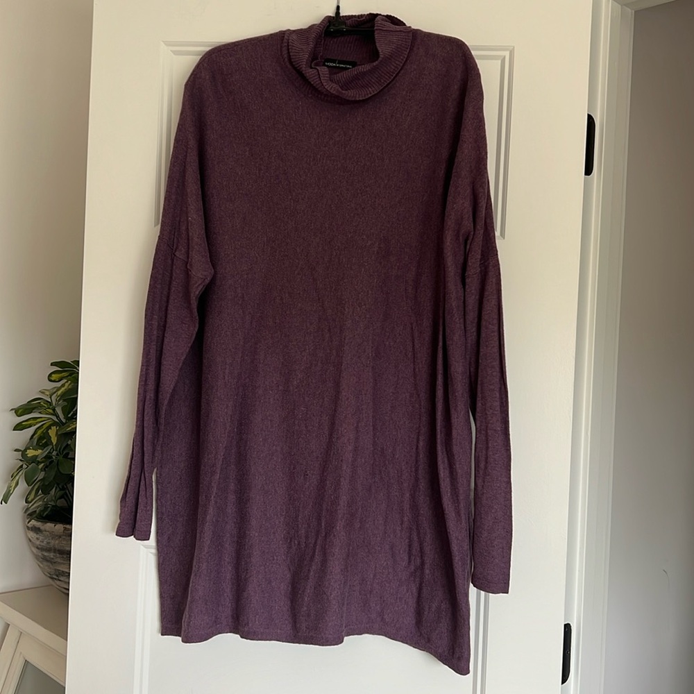 Dust Putple Medium cashmere and cotton Sweater medium